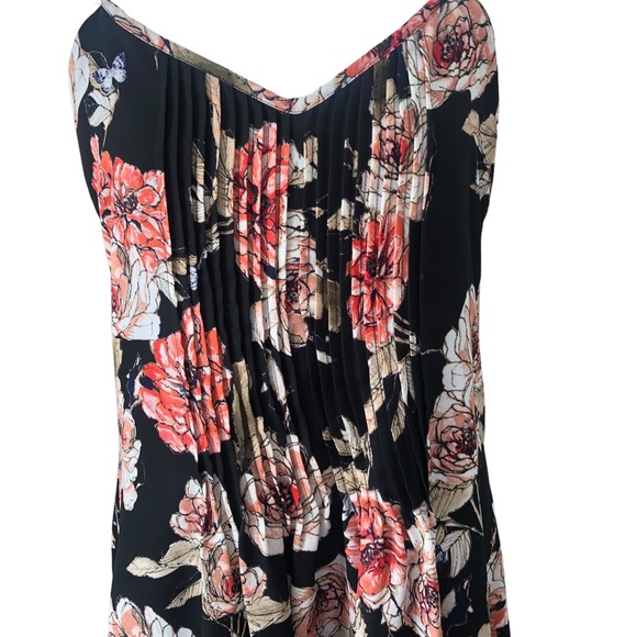 SANCTUARY Spring Fling Black Blossom Floral V-Neck Racerback Mini Sundress SizeS - Picture 8 of 15